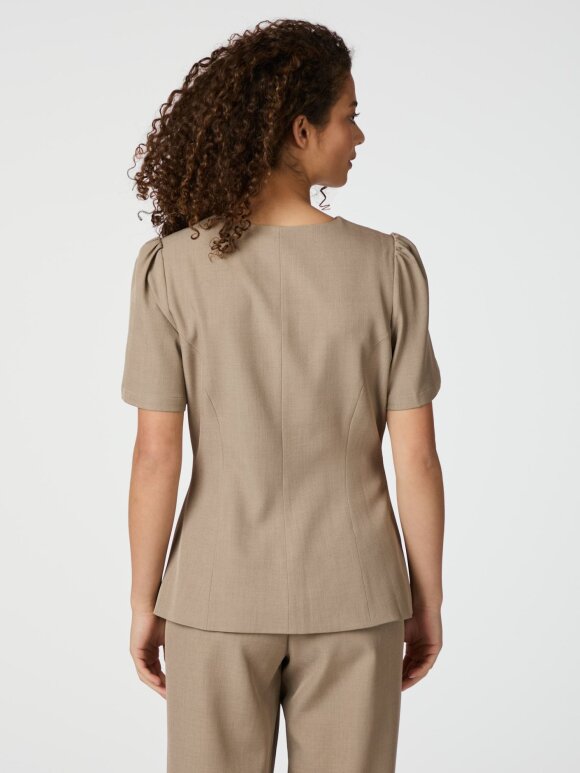 Neo Noir - Jules Structure Blouse Dark T