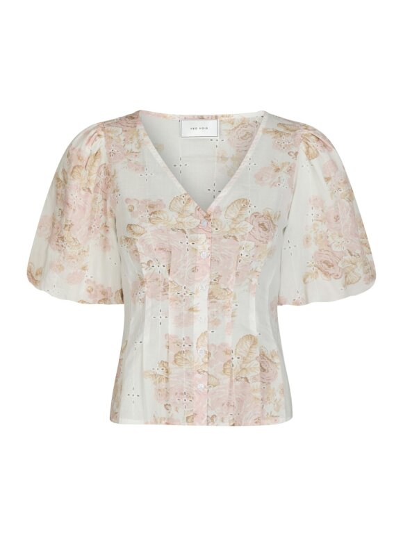 Neo Noir - Timra Emb Rose Blouse Rose