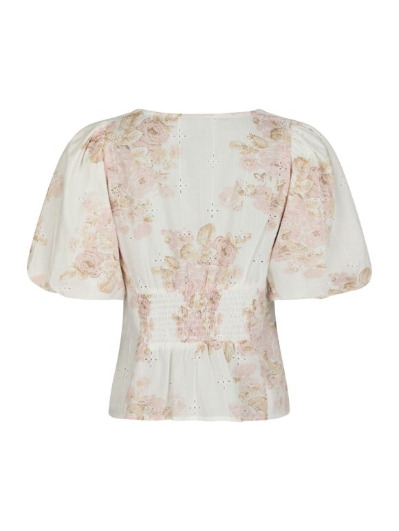 Neo Noir - Timra Emb Rose Blouse Rose