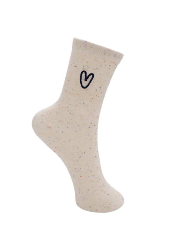 Black Colour - BCSoul Sock Off White