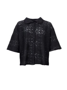 Black Colour - BCMilos Lace Blouse Black Black Colour - BCMilos Lace Blouse Black