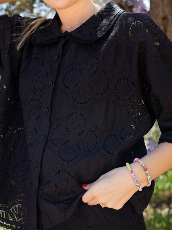Black Colour - BCMilos Lace Blouse Black