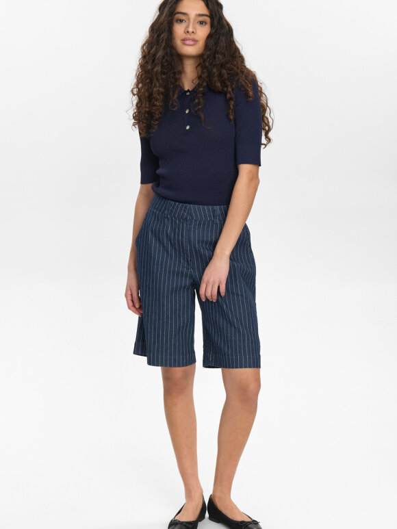 Numph - NUVibeke shorts Medium blue