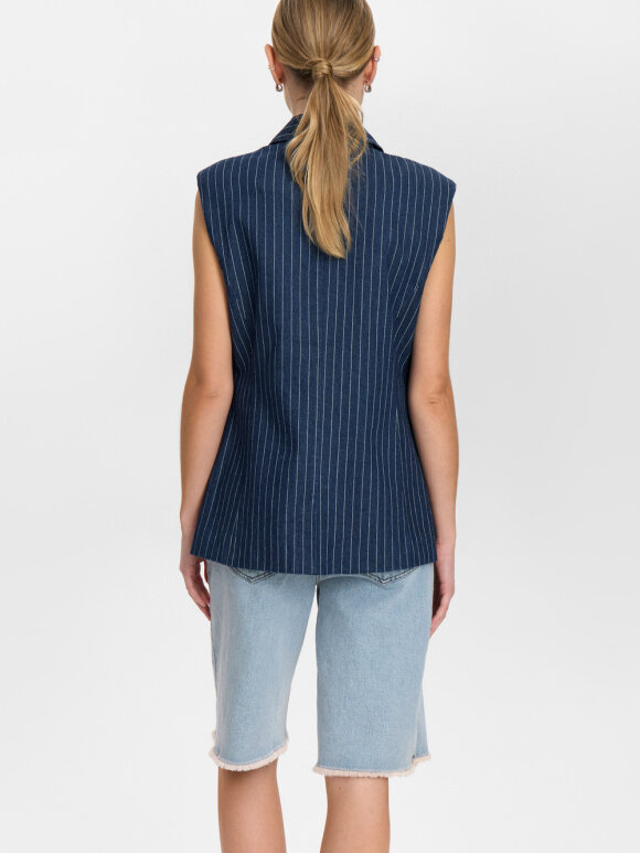 Numph - NUVibeke vest Medium blue