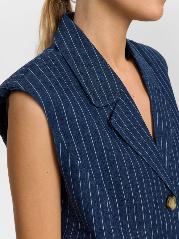 Numph - NUVibeke vest Medium blue