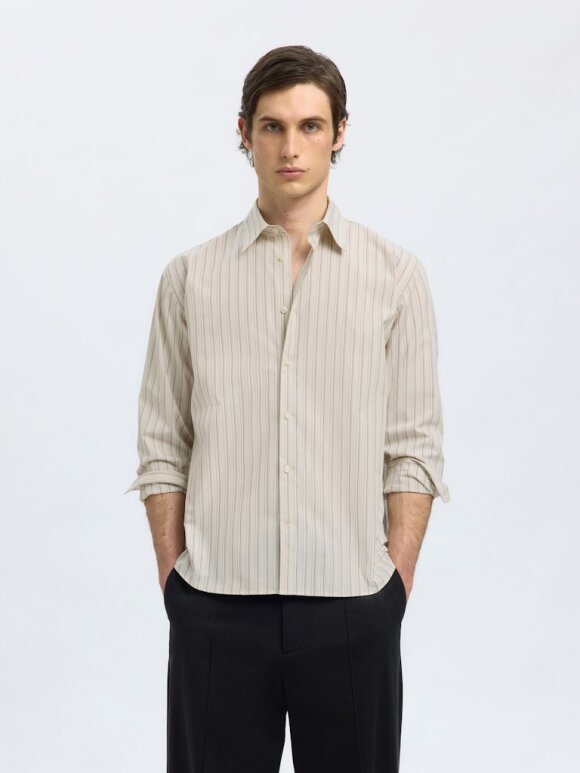 Selected - SLHRELAXBEN STRIPE LS SHIRT