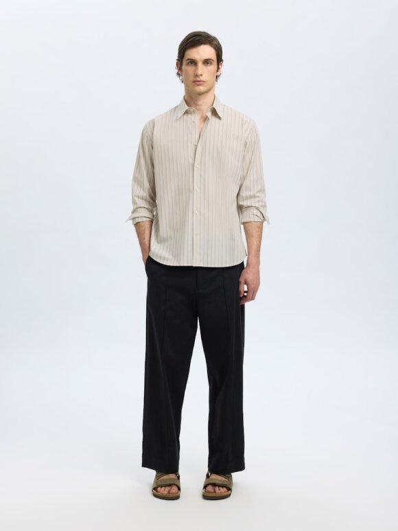 Selected - SLHRELAXBEN STRIPE LS SHIRT