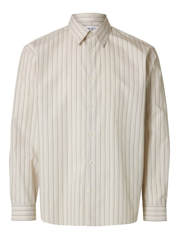 Selected - SLHRELAXBEN STRIPE LS SHIRT