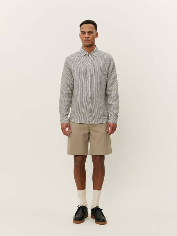Les Deux - Konrad Stripe Linen Shirt
