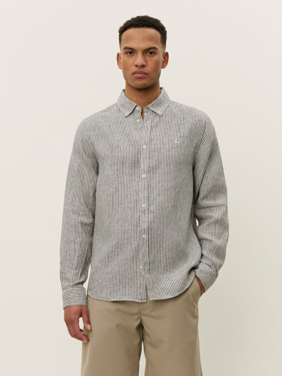 Les Deux - Konrad Stripe Linen Shirt