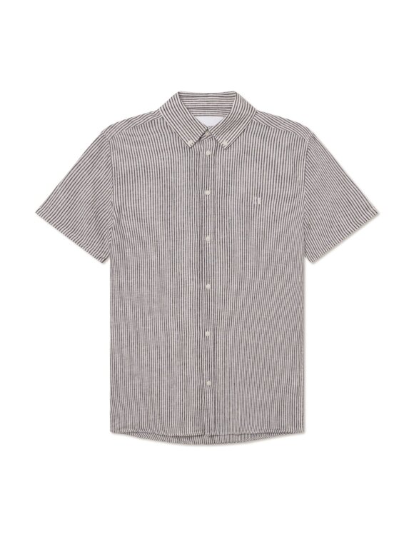 Les Deux - Konrad Stripe Linnen ss Shirt