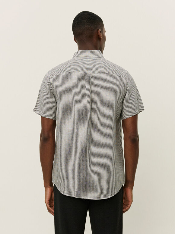 Les Deux - Konrad Stripe Linnen ss Shirt