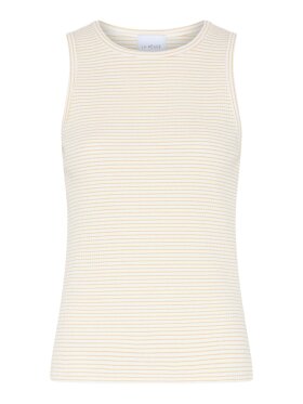 La Rouge - Lotte Singlet Sand/White