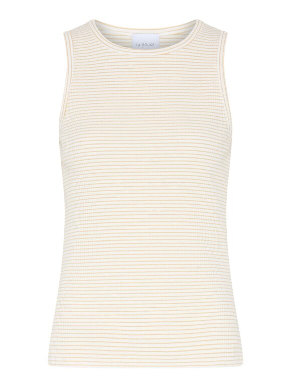 La Rouge - Lotte Singlet Sand/White