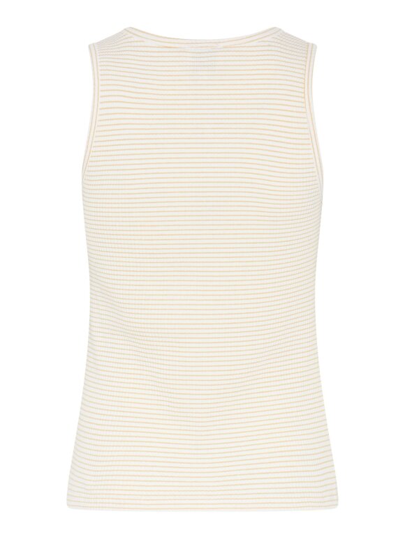 La Rouge - Lotte Singlet Sand/White