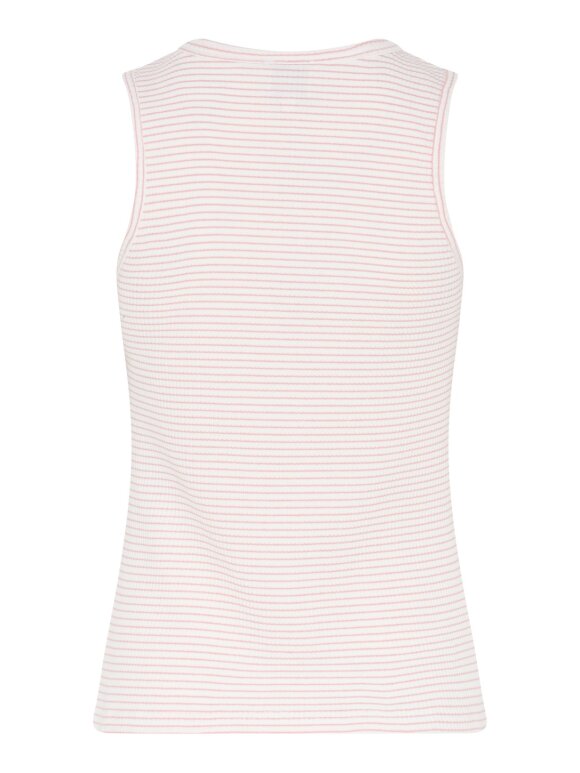 La Rouge - Lotte Singlet Sand/Rose Stripe