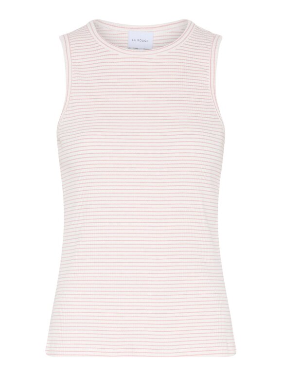 La Rouge - Lotte Singlet Sand/Rose Stripe