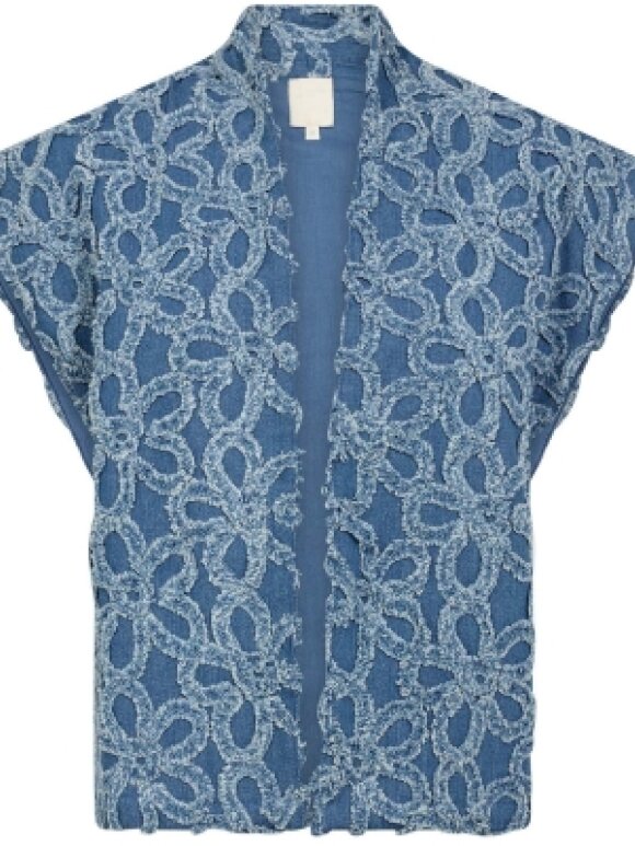 Gossia - NenaGO Vest Denim Flowers