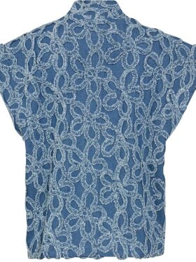 Gossia - NenaGO Vest Denim Flowers