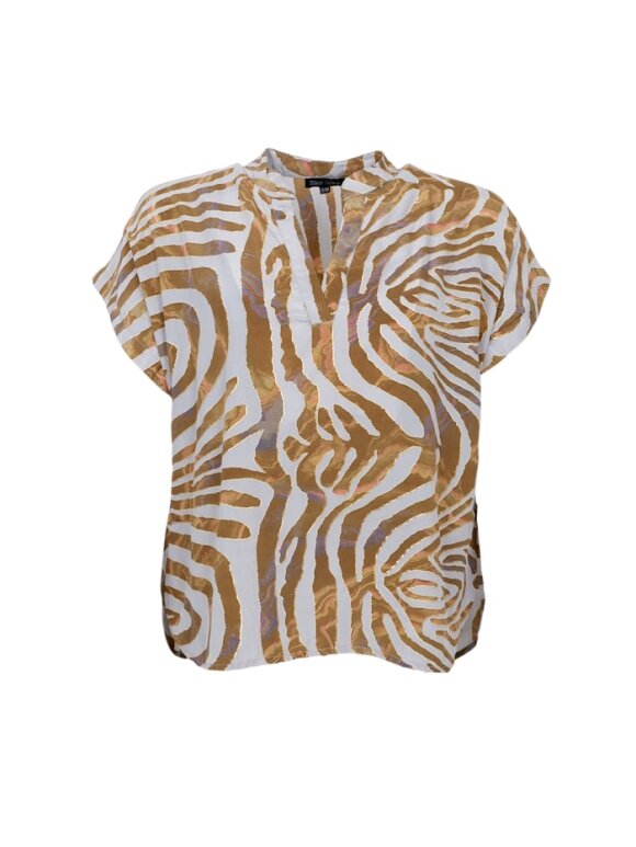Black Colour - BCLuna Andrea S/S Top B. Zebra