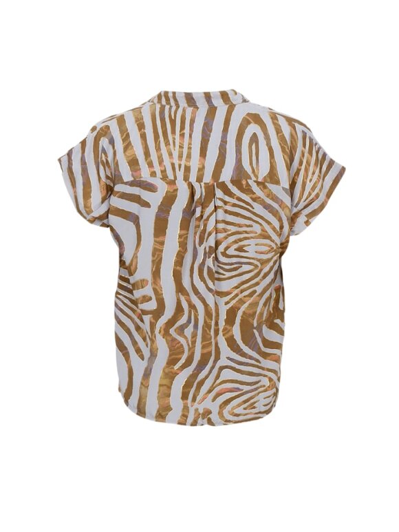 Black Colour - BCLuna Andrea S/S Top B. Zebra