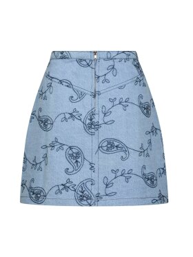 Neo Noir - Gabani Embroidery Denim Skirt