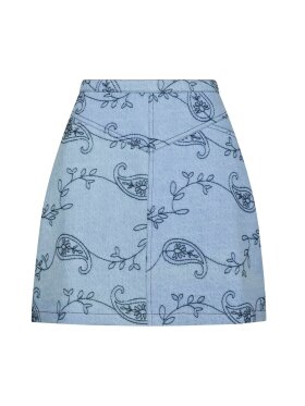 Neo Noir - Gabani Embroidery Denim Skirt