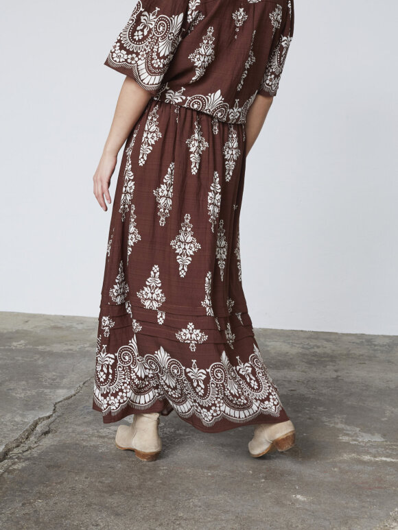 Love & Divine - Love1369 Skirt Brown Paisley