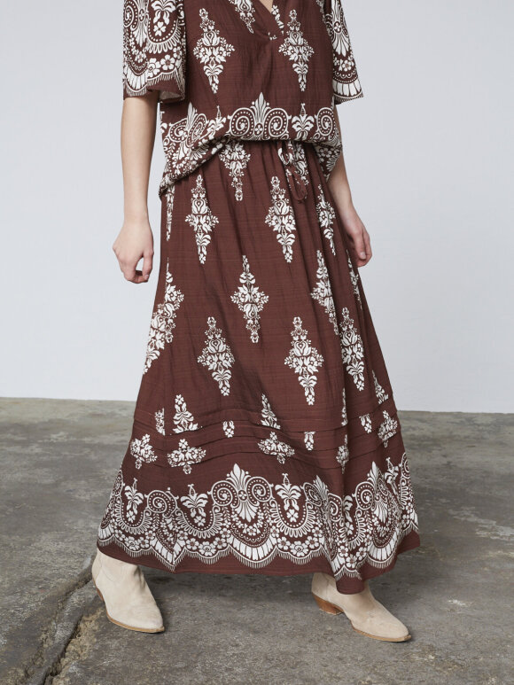Love & Divine - Love1369 Skirt Brown Paisley