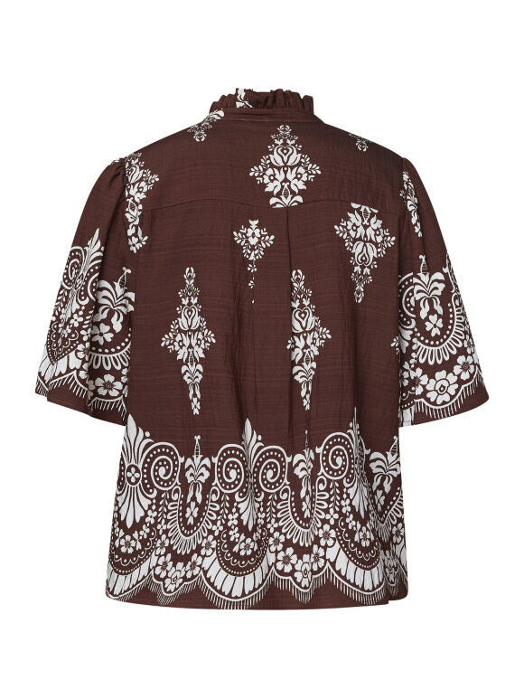 Love & Divine - Love1296-2 Top Brown Paisley