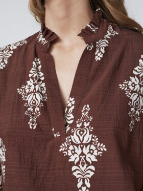 Love & Divine - Love1296-2 Top Brown Paisley