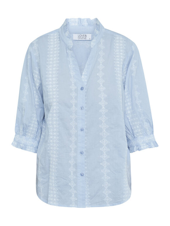 Love & Divine - Love1298 Shirts Blue white