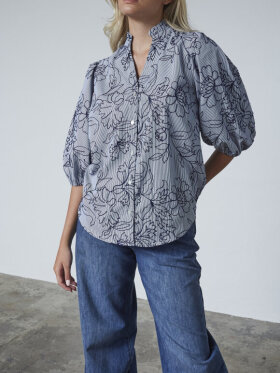 Love & Divine - Love456-9 Shirts stripe flower