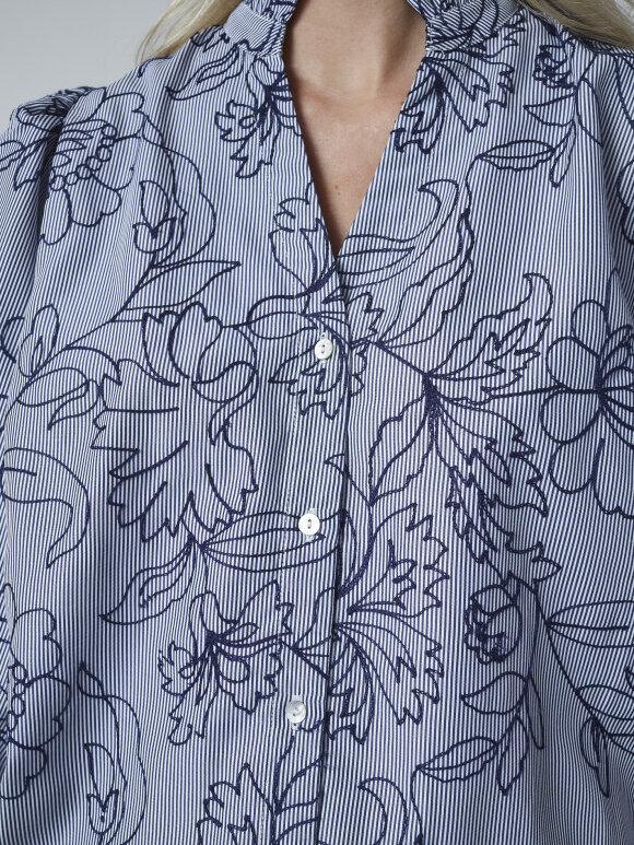Love & Divine - Love456-9 Shirts stripe flower