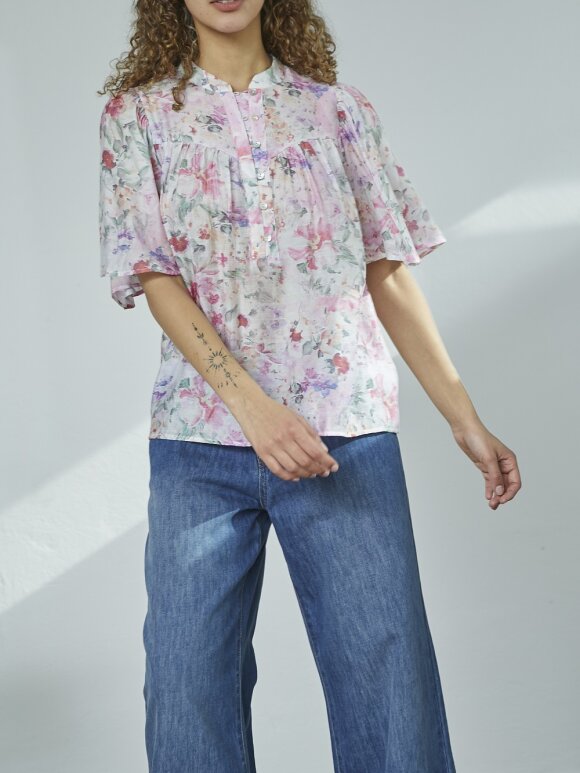 Love & Divine - Love1129-7 Blouse Pastel Flowe