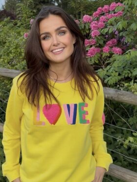 Lulus Love - Sweat Shirt with Double Yellow