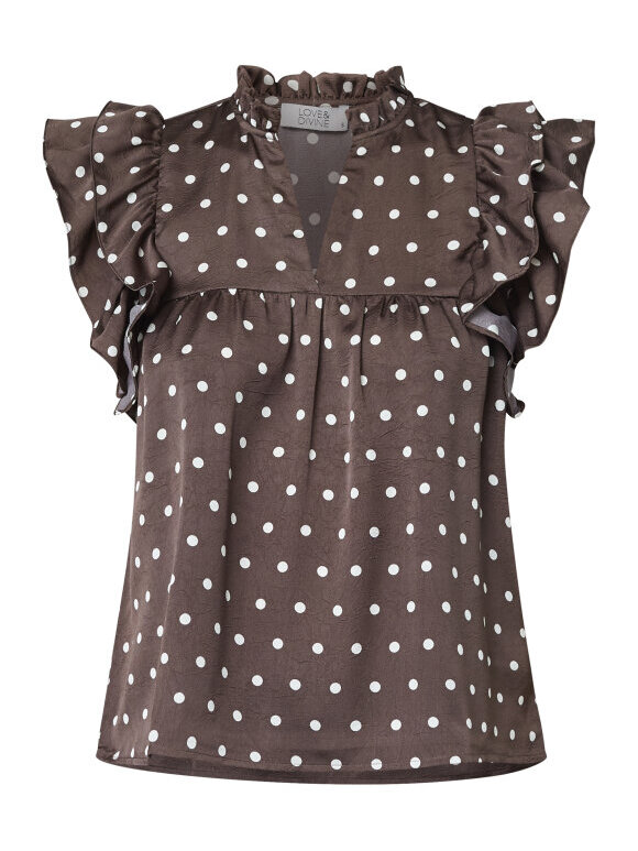 Love & Divine - Love1387 Top Brown Dot