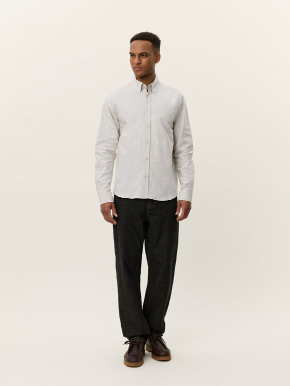 Les Deux - Konrad Striped Oxford Shirt