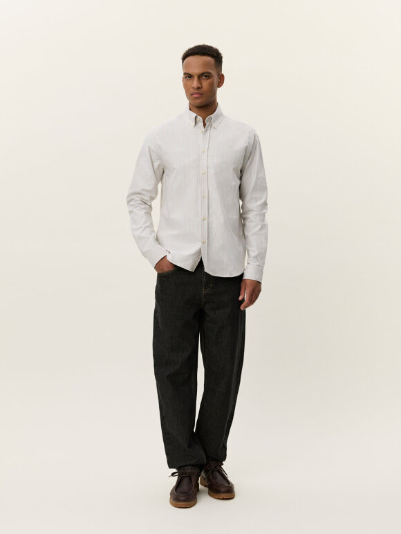 Les Deux - Konrad Striped Oxford Shirt