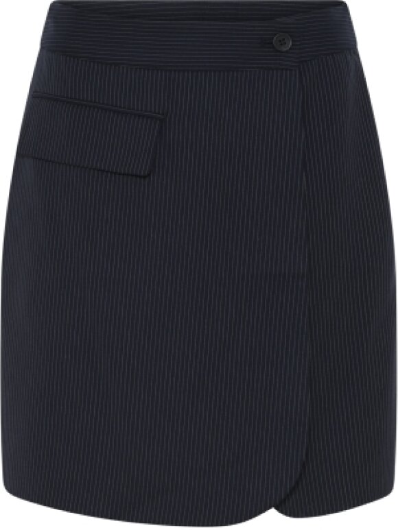 La Rouge - Catrine Shorts Navy Pinstribe