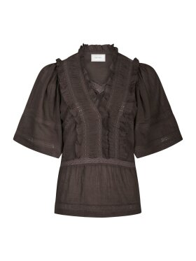Neo Noir - Evienne s Voile Top Dark Brown