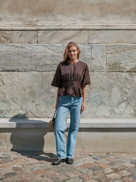 Neo Noir - Annegret Poplin Blouse Chocola