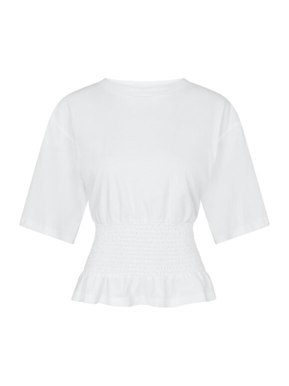 Neo Noir - Dray Boxy Smock tee White