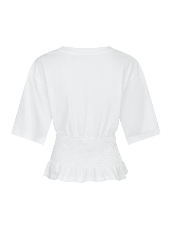 Neo Noir - Dray Boxy Smock tee White