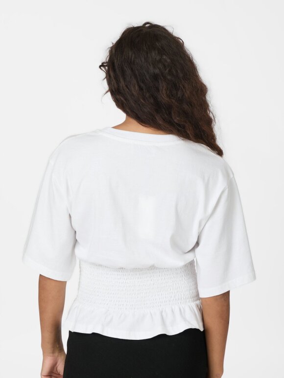 Neo Noir - Dray Boxy Smock tee White