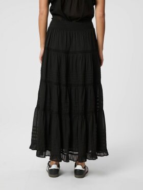 Neo Noir - Felicia S Voile skirt Black