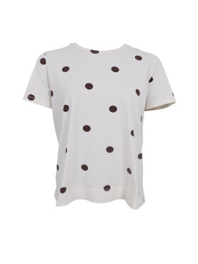 Black Colour - BCZelda S/S T-shirt Coffee dot