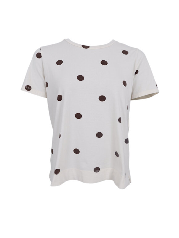 Black Colour - BCZelda S/S T-shirt Coffee dot