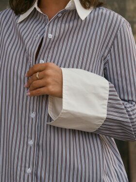 Neo Noir - Dranila Stripe shirt Brown