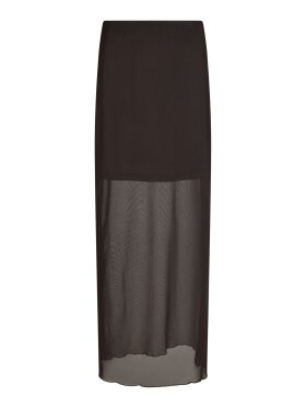 Neo Noir - Marlise Mesh Skirt Dark Brown